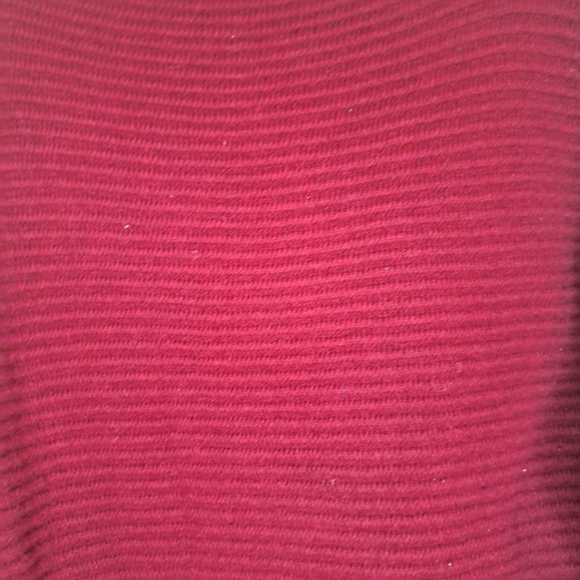 Madewell Burgundy Ribbed Long Sleeve Sweater Dress Womens Large #198 - Picture 3 of 6